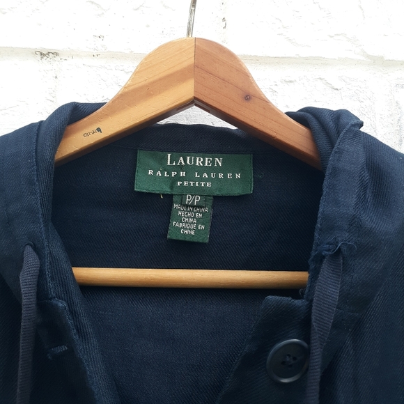 Vintage Lauren Ralph Lauren Linen Utility Jacket - Picture 3 of 6